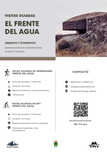 Nuevo folleto con información turística sobre las visitas guiadas del Frente del Agua